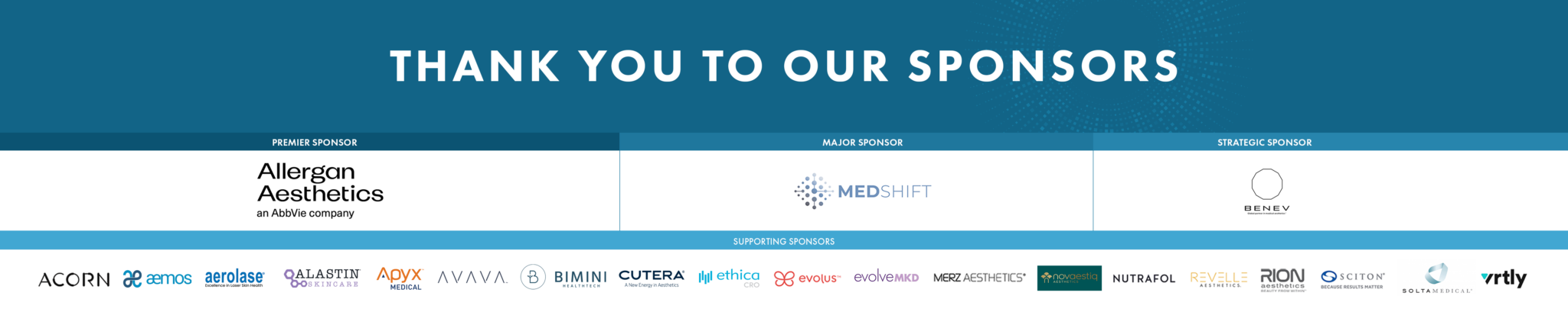 Thank you to our Sponsors